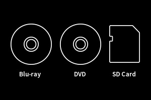BD/DVDへの書き出し、外付HDDへの保存も可能。
