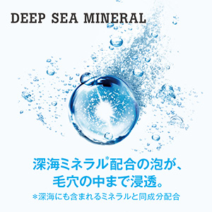 深海ミネラル＊配合の泡が、地肌トラブルの根本原因にアプローチ。